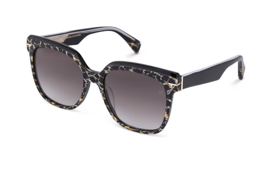 Animal Print Square Acetate Luxury Sunglass