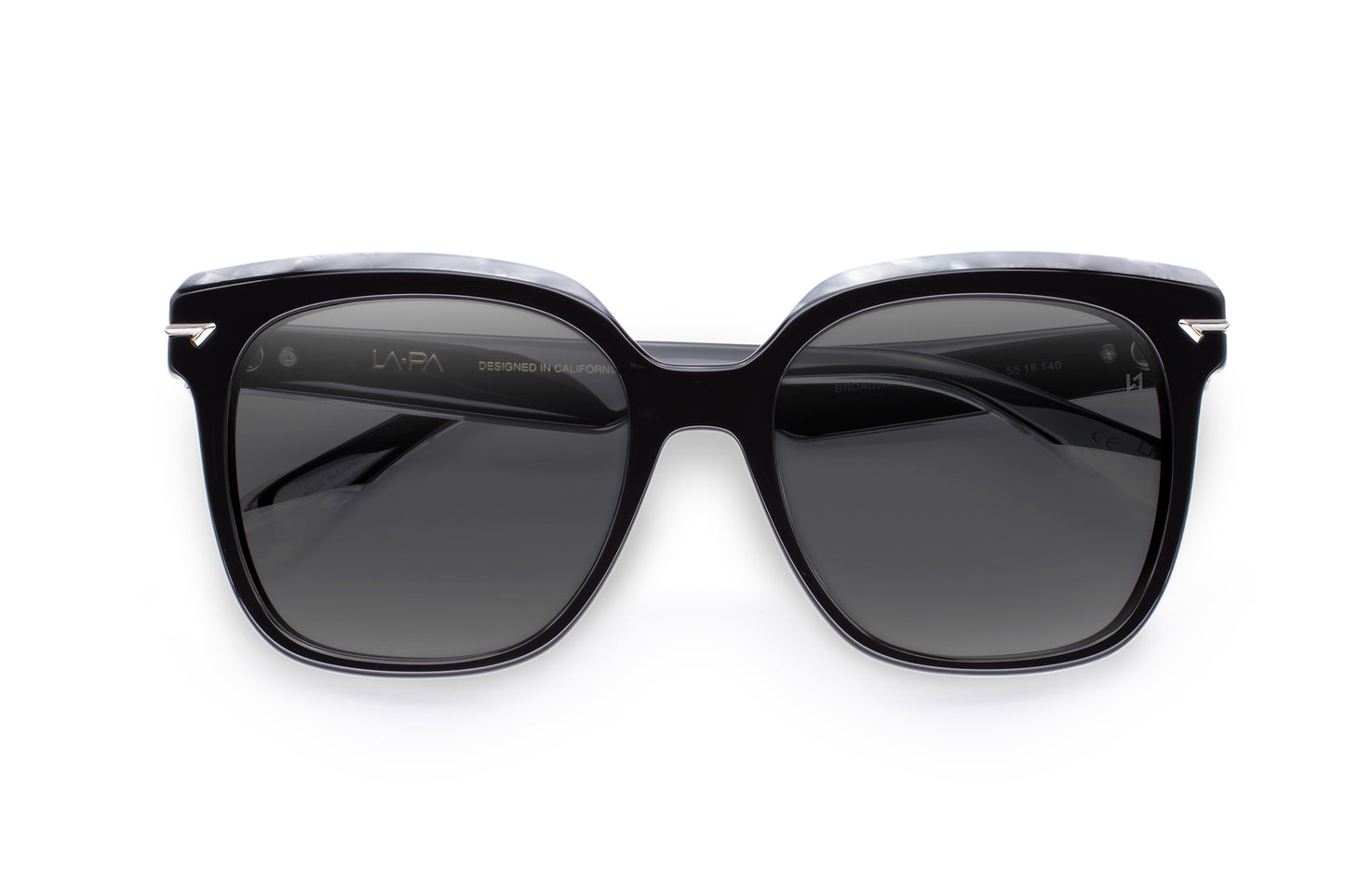 Black Sunglass with Solid Gray Lens
