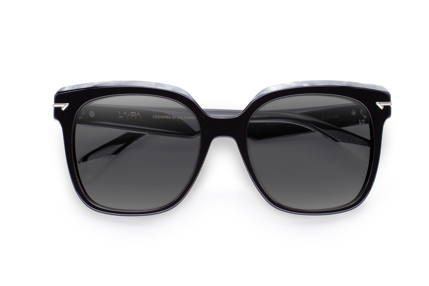 Black Sunglass with Solid Gray Lens
