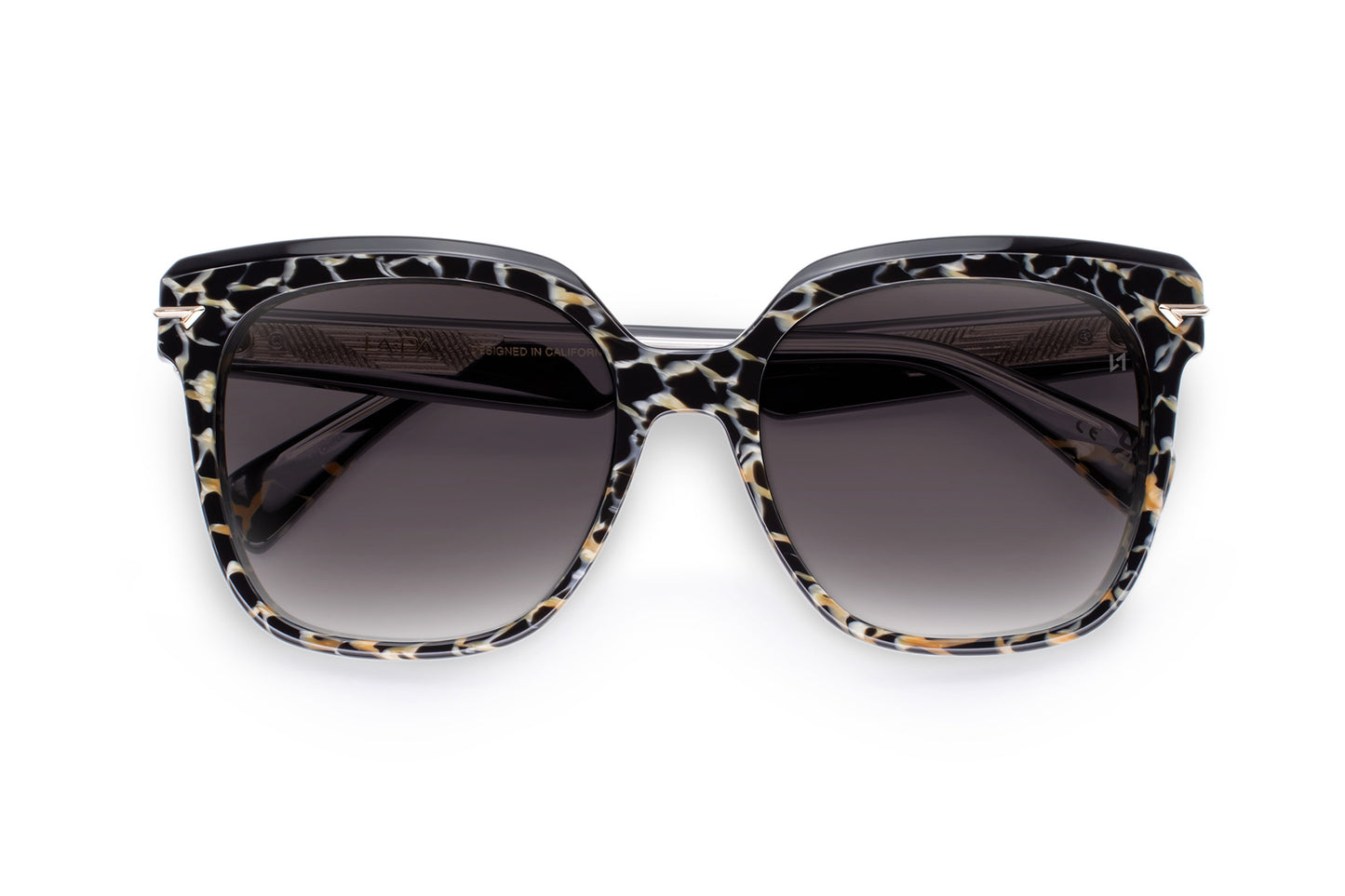 Luxury Animal Print Square Acetate Sunglass