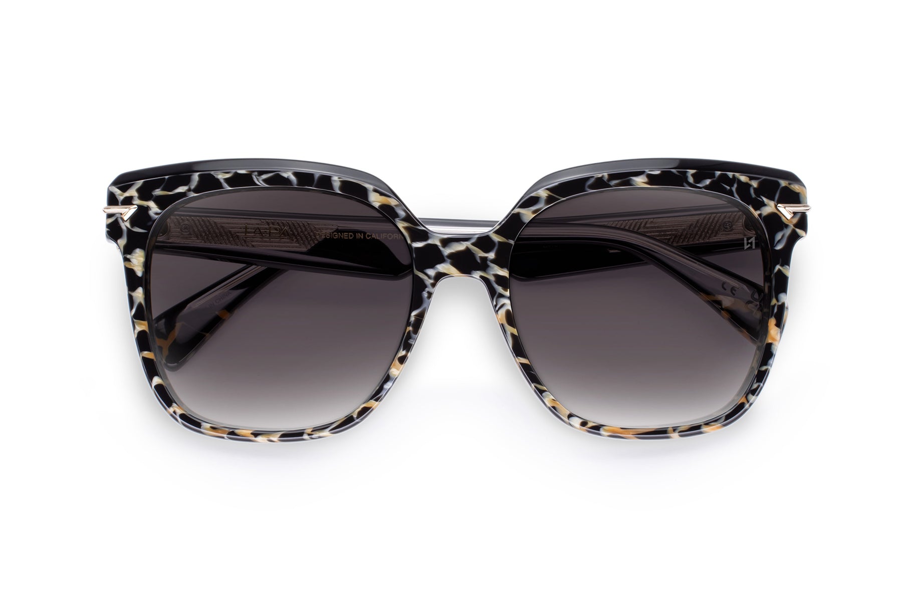 Luxury Animal Print Square Acetate Sunglass