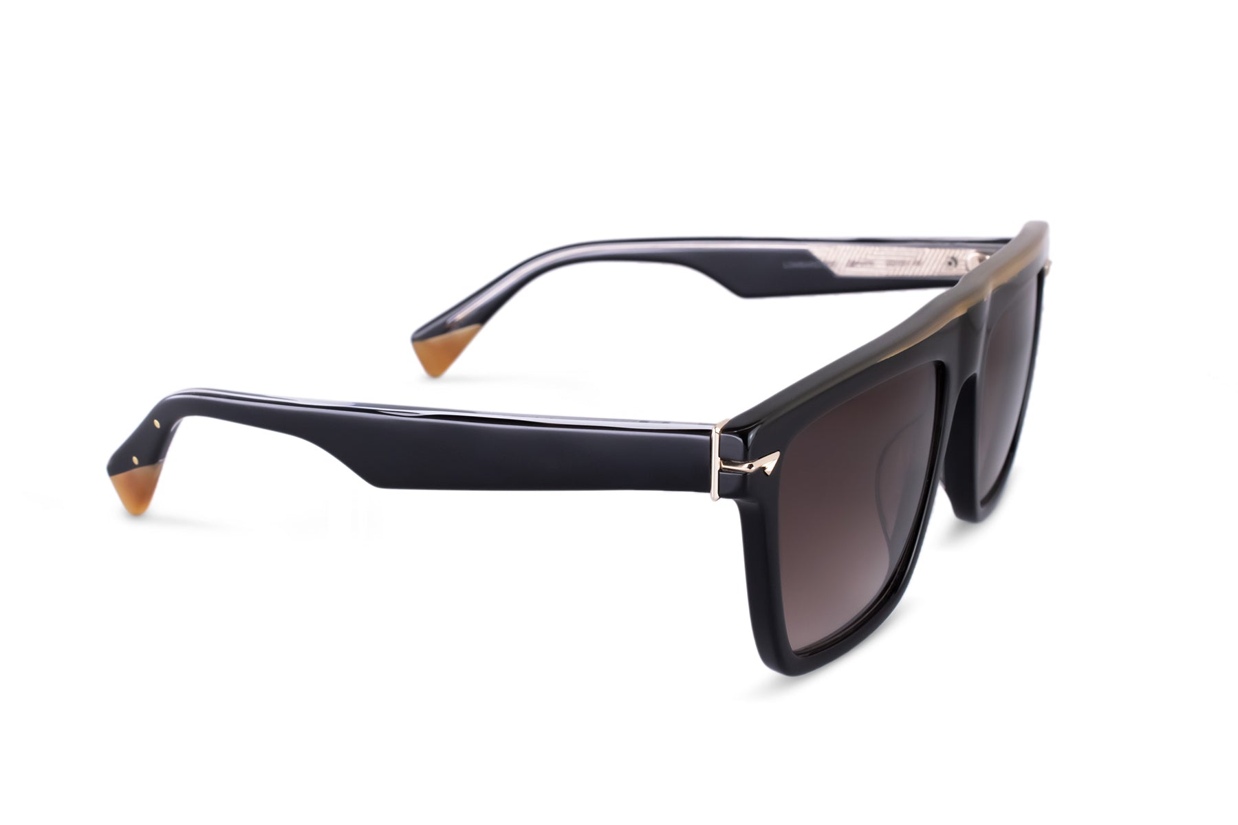 Retro Inspired Acetate Sunglass in Black