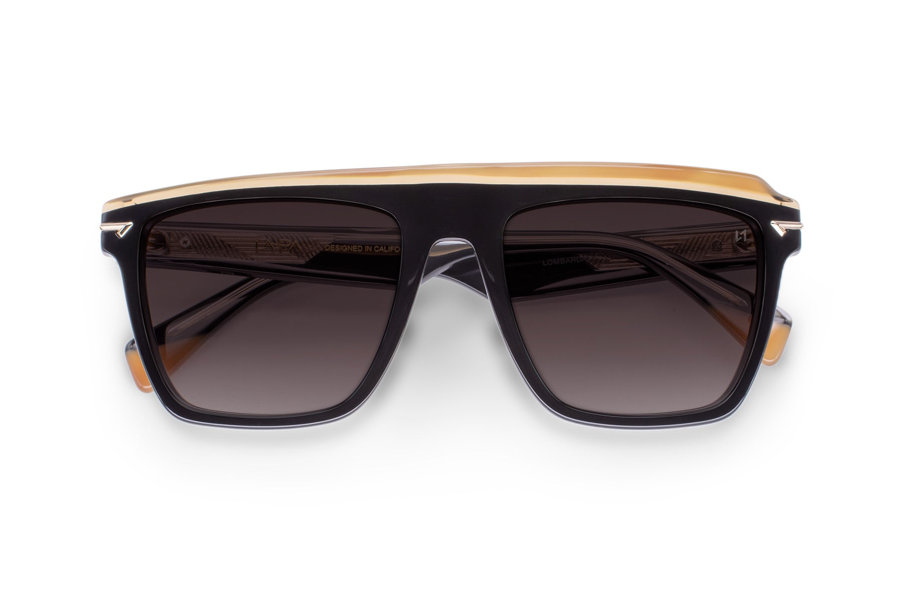 Retro Visor Sunglass with Gradient Lenses