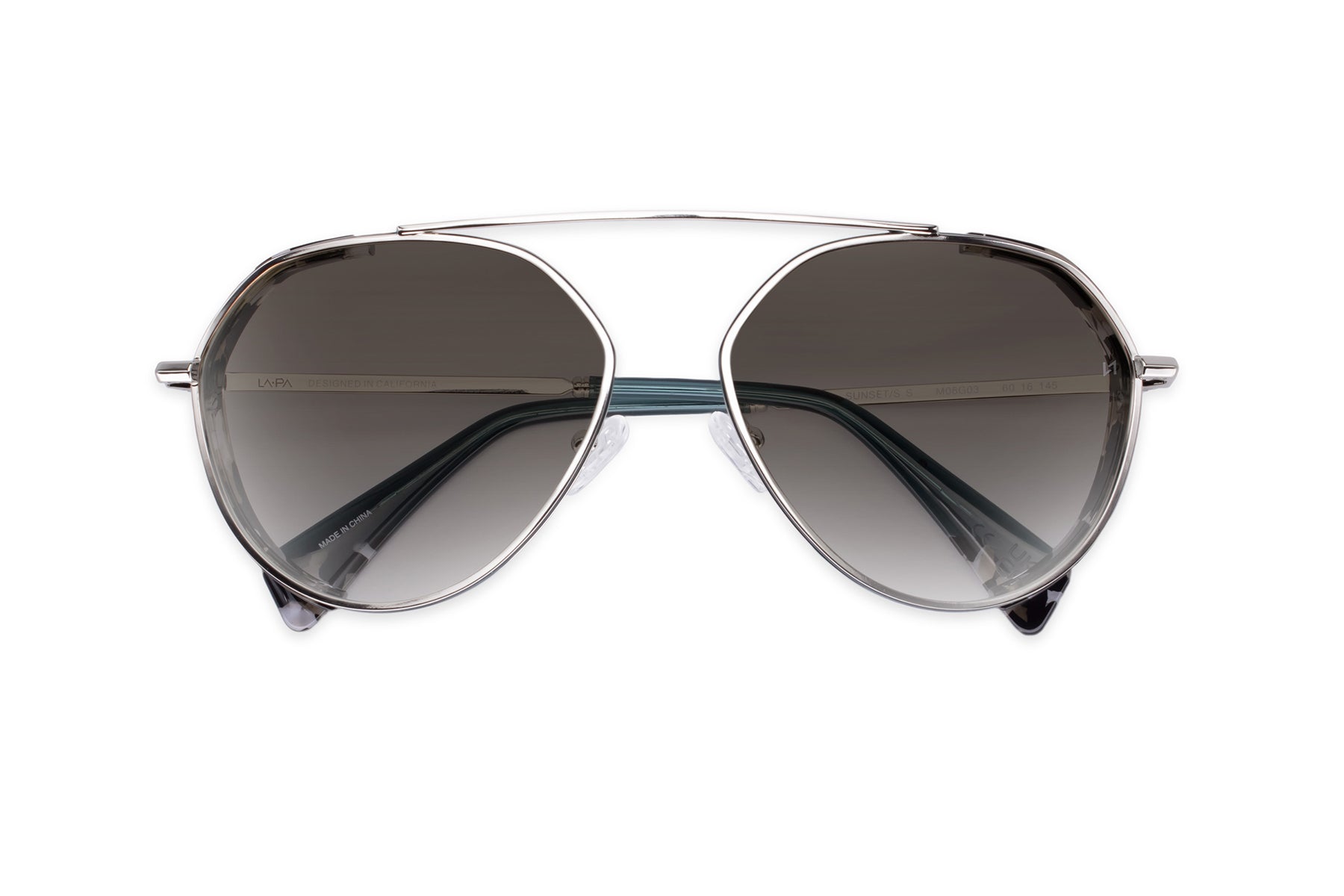 Trendy Pilot Shape Sunglass with Brown Gradient Lenses