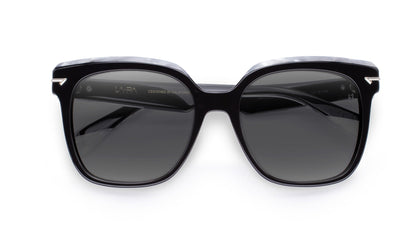 Black Sunglass with Solid Gray Lens